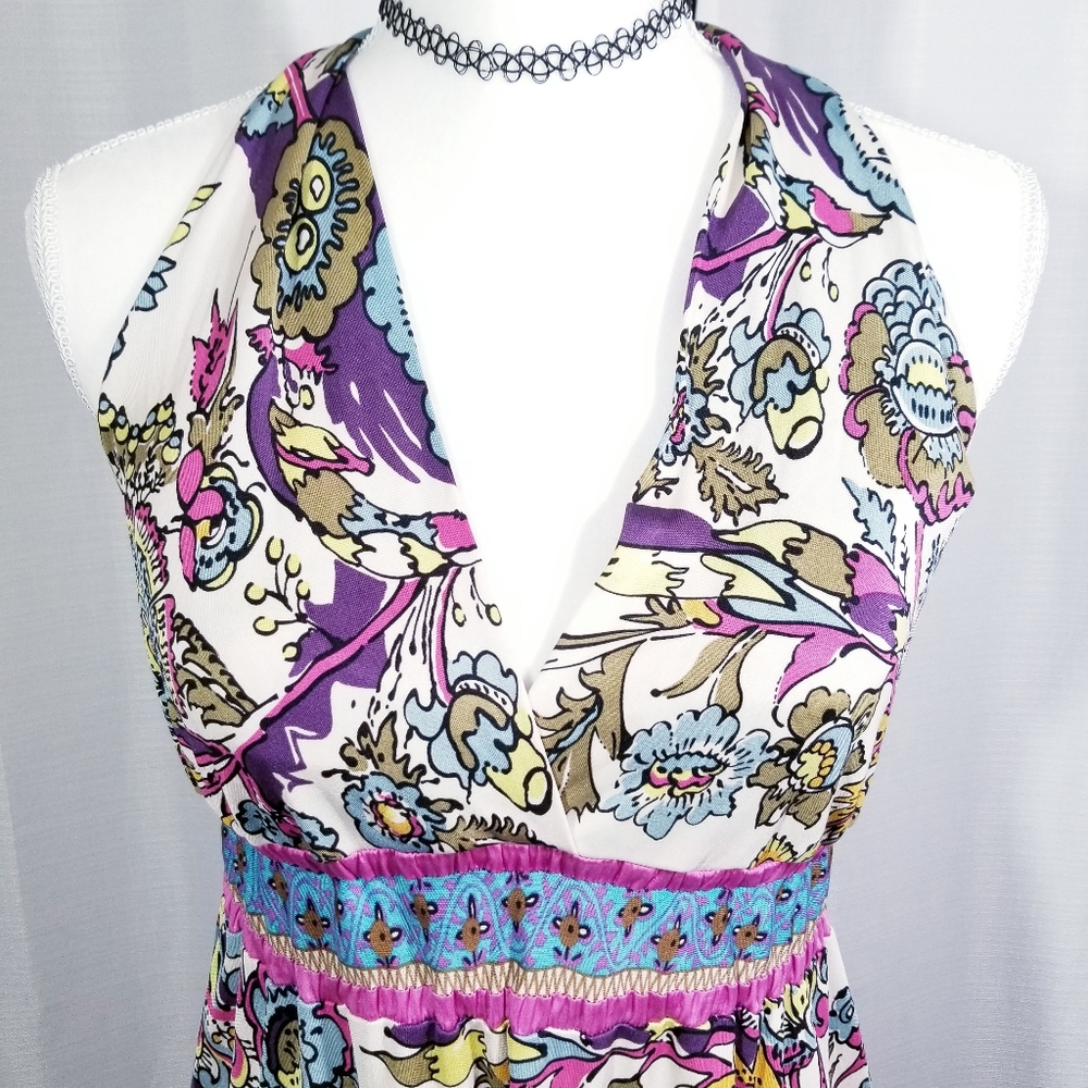 Hale Bob pattern sleeveless summer top. Size S - Picture 5 of 11